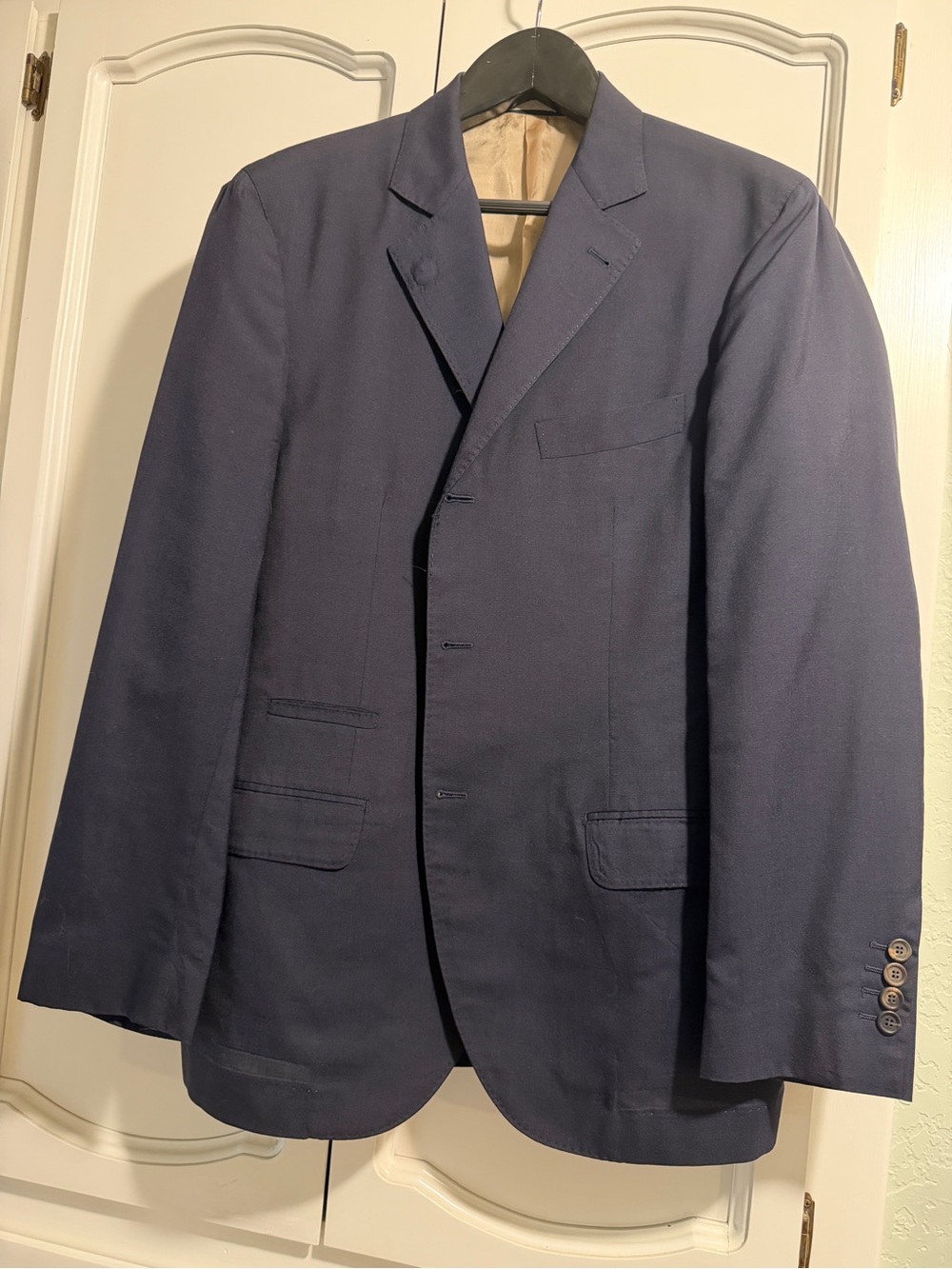 Authentic Brunello Cucinelli Blue Single-Breasted Sport Coat